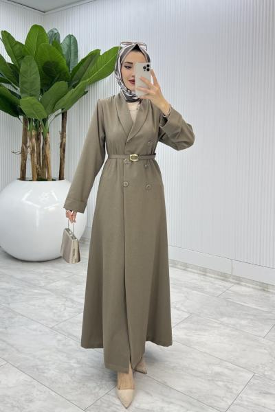 Toprak Premium Sahra Ferace Elbise Tesettür Giyim