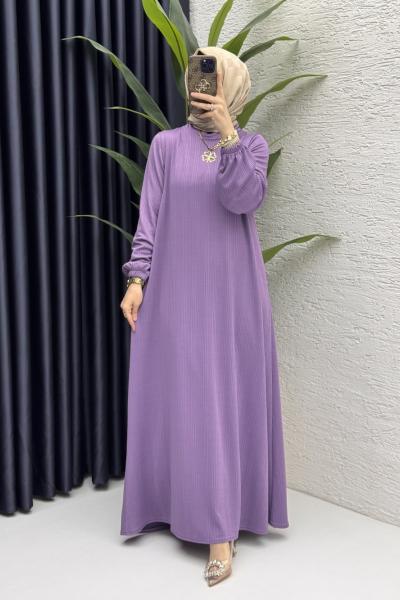 Esme Elbise Tesettür Giyim Lila